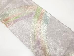 佐賀錦　流水模様織り出し　袋帯